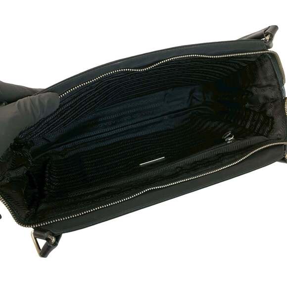 PRADA Black Leather Shoulder Bag - Picture 9 of 10